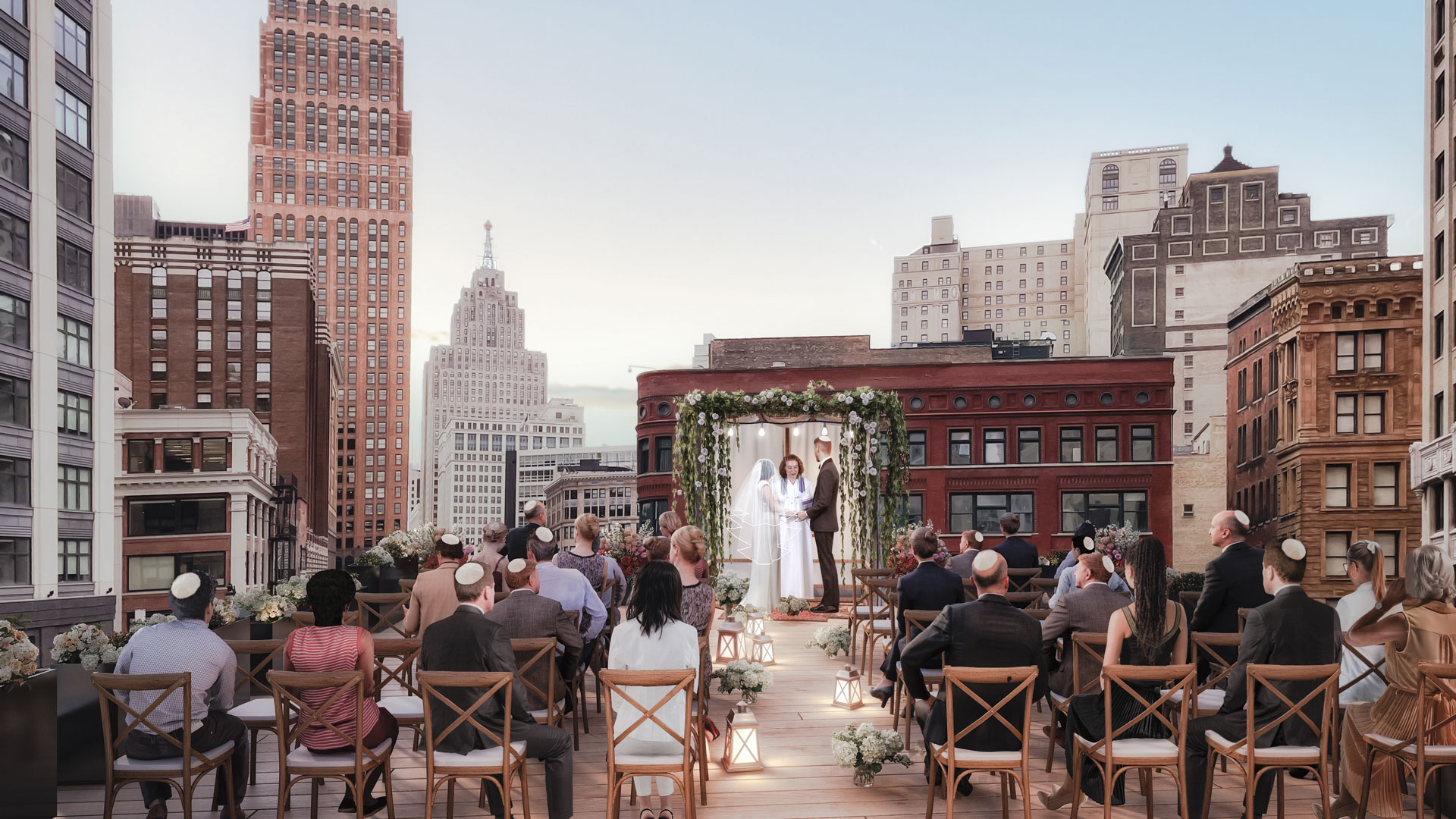 Downtown synagogue Rooftop event